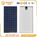 Panel solar de alta eficiencia 335W Poly para sistema fotovoltaico fuera de red con ISO, TUV, CE